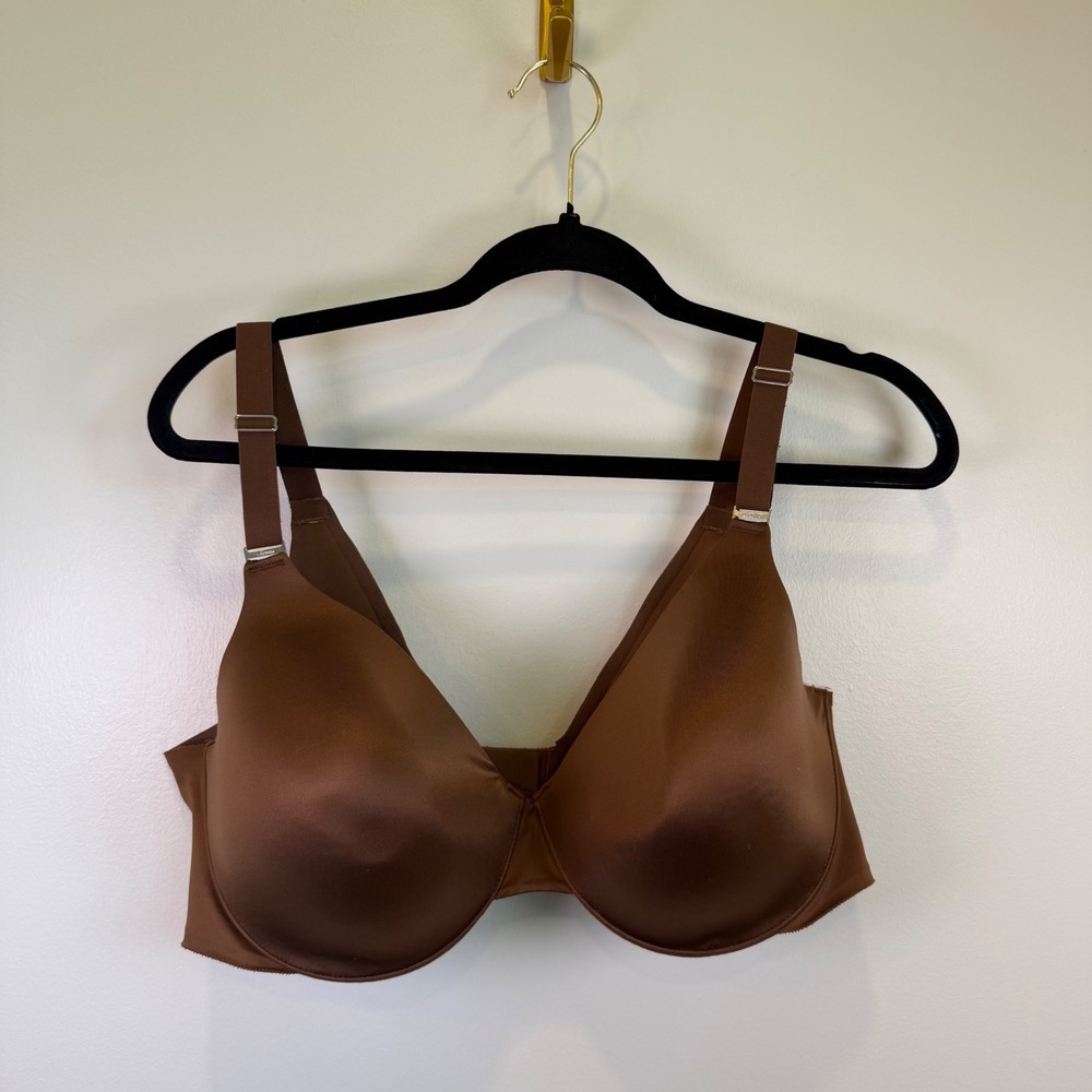 Soma Nadine Full Coverage Underwire Bra 42D Brown Adjustable Straps 0134